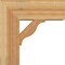 Ekena Millwork Funston Block Rough Sawn Bracket w/ Offset Brace, Western Red Cedar, 8"W x 20"D x 20"H BKT0806X20X20FST05RWR - alternate 2
